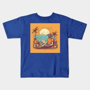 Digital Nomad World Traveler Jetsetter Freelancer Kids T-Shirt